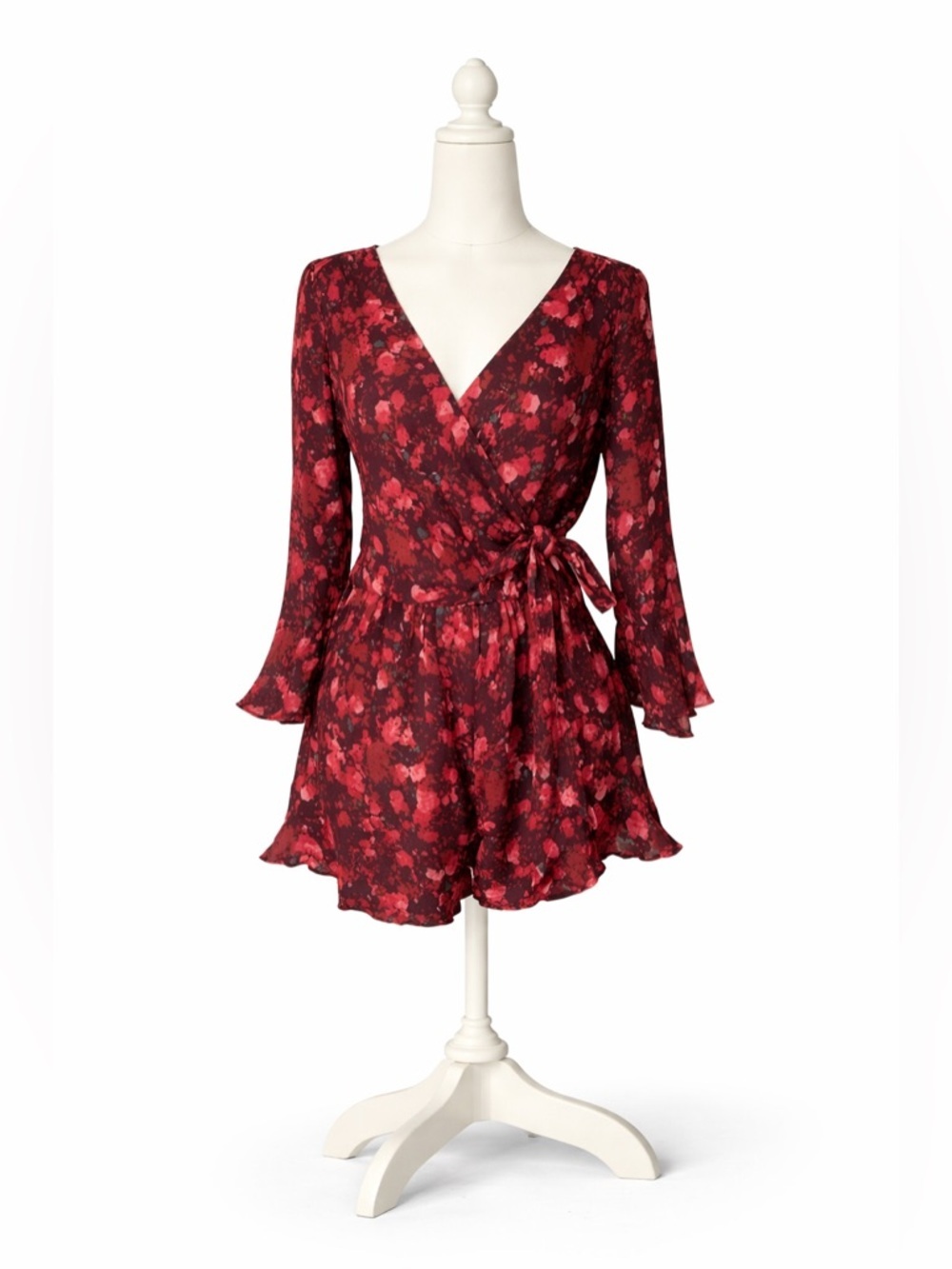 FREE PEOPLE - All the Right Rufflea Floral Romper | Small